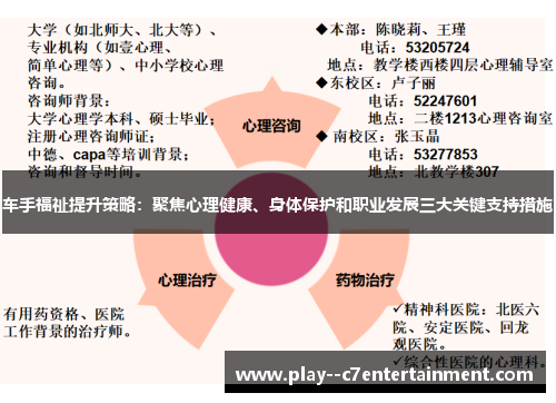 车手福祉提升策略：聚焦心理健康、身体保护和职业发展三大关键支持措施